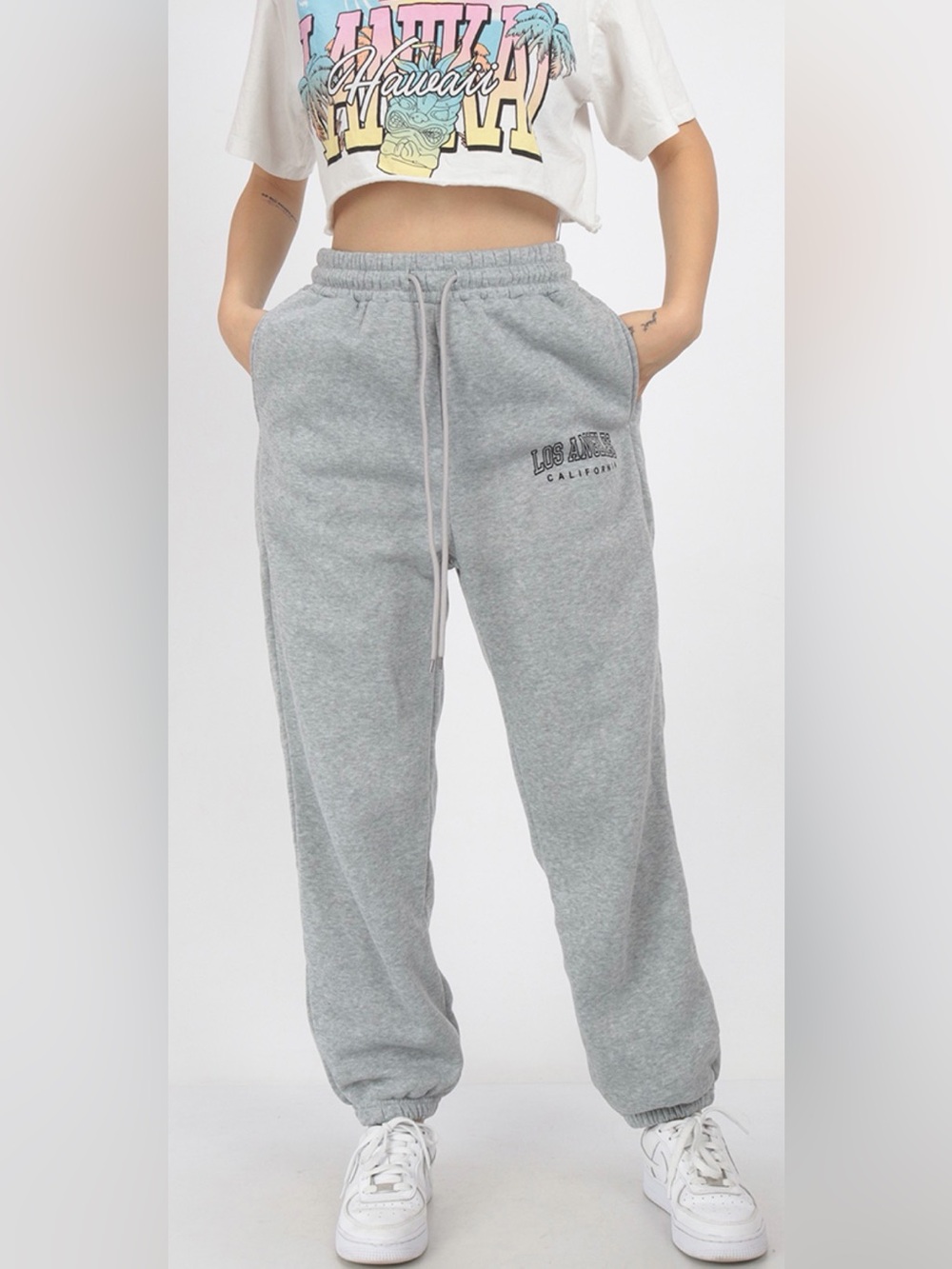 Gray Los Angeles Graphic Sweatpants